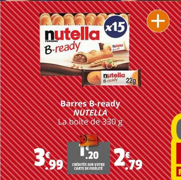 barres b-ready nutella
