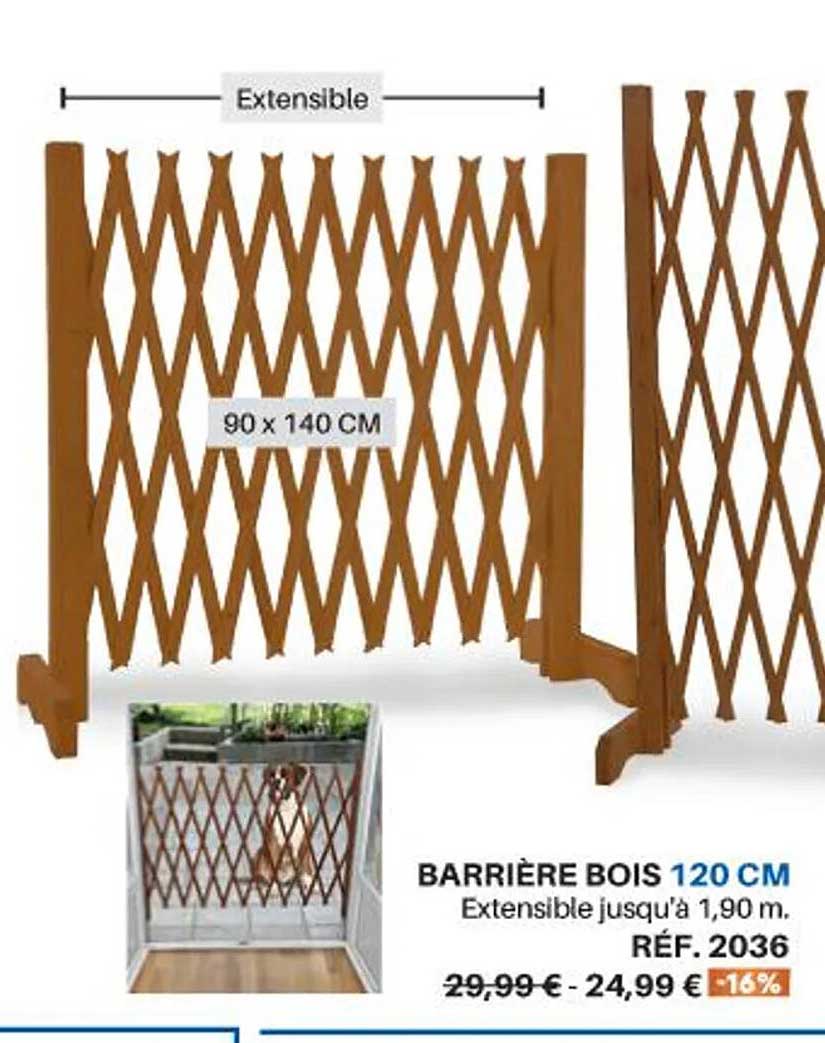 Barrière Bois 120 Cm