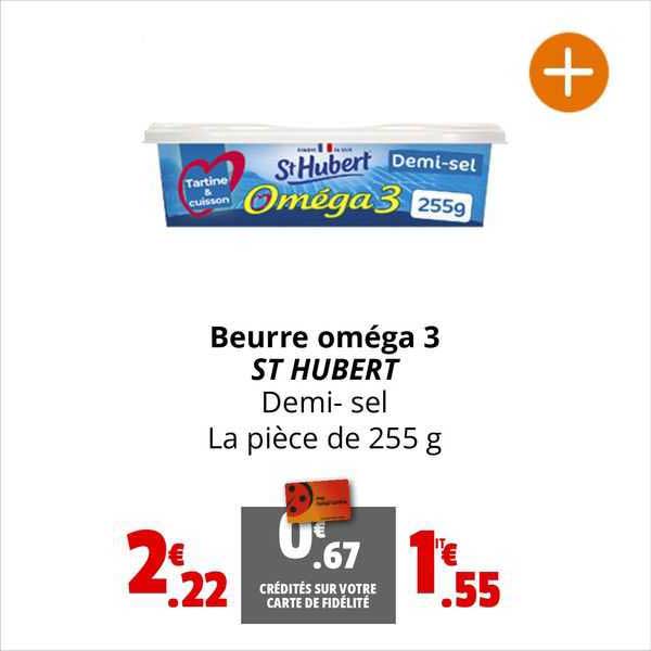 beurre oméga 3 st hubert demi-sel