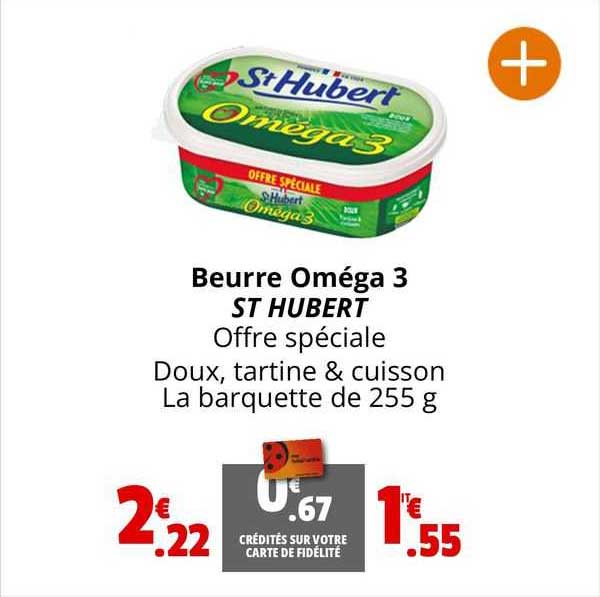 beurre oméga 3 st hubert