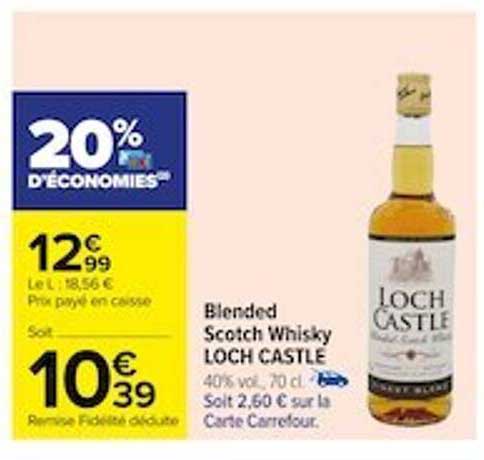 blended scotch whisky loch castle