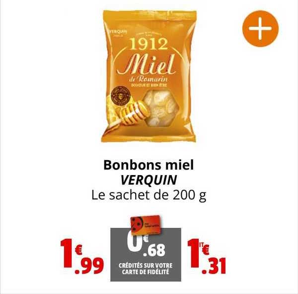 bonbons miel verquin