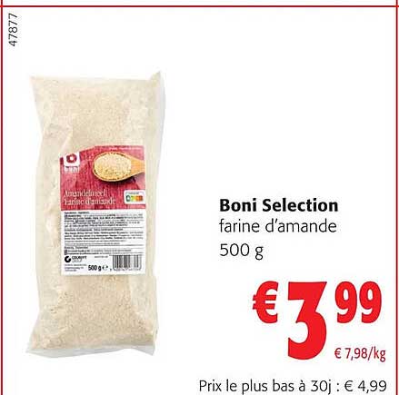 boni selection farine d'amande