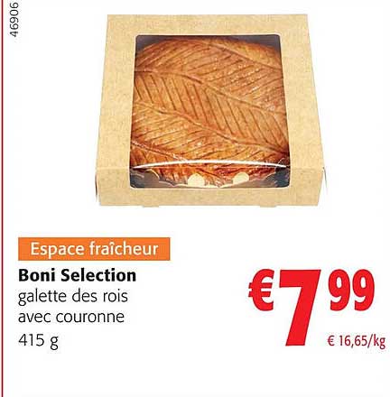 boni selection galette des rois avec couronne