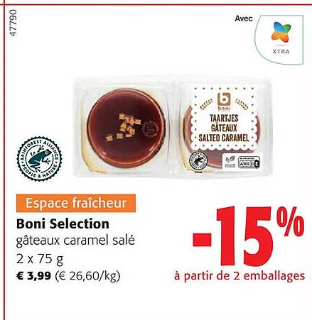 Boni Selection Gâteaux Caramel Salé