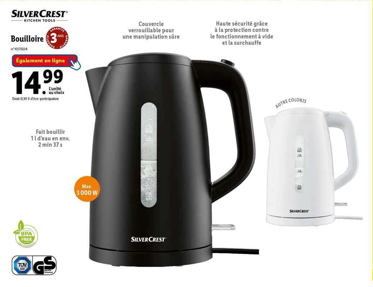 Bouilloire Silvercrest