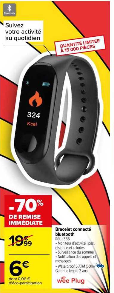 bracelet connecté bluetooth wee plug