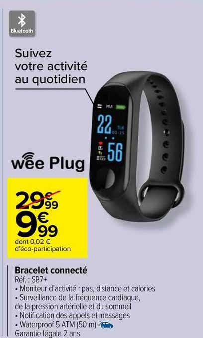 bracelet connecté wee plug