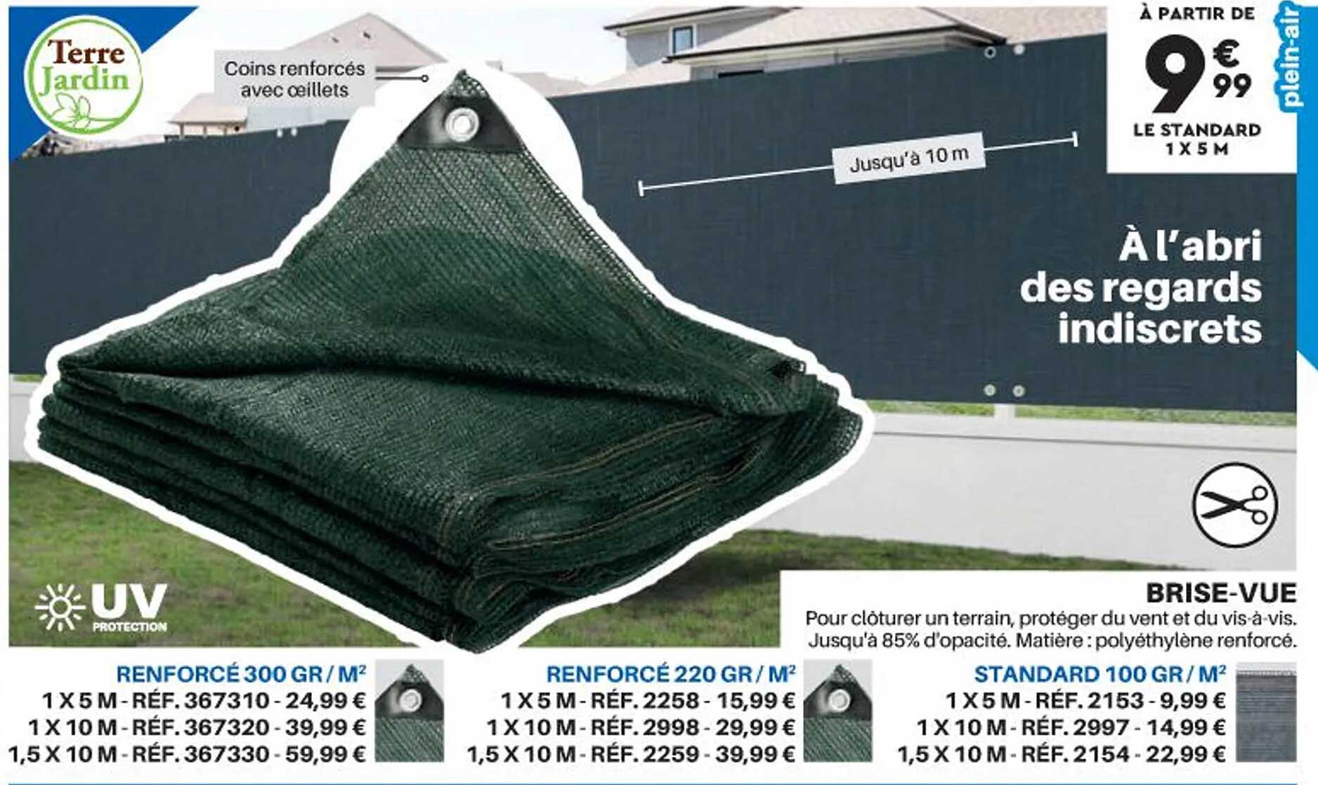 brise-vue terre jardin