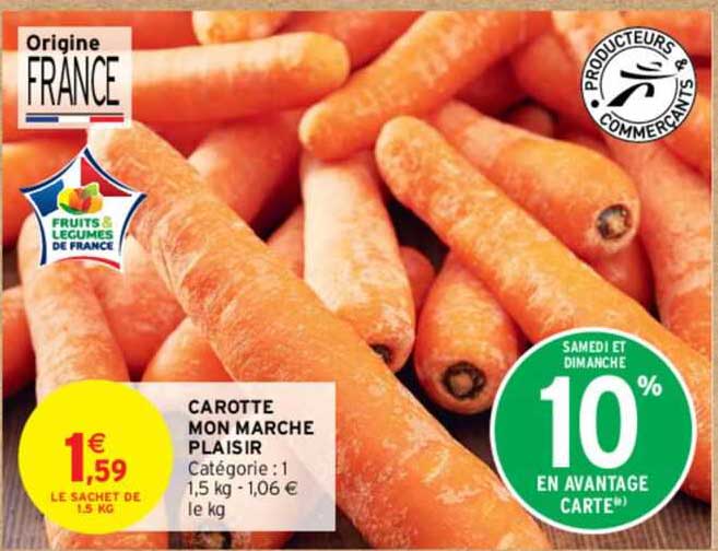 carotte mon marché plaisir