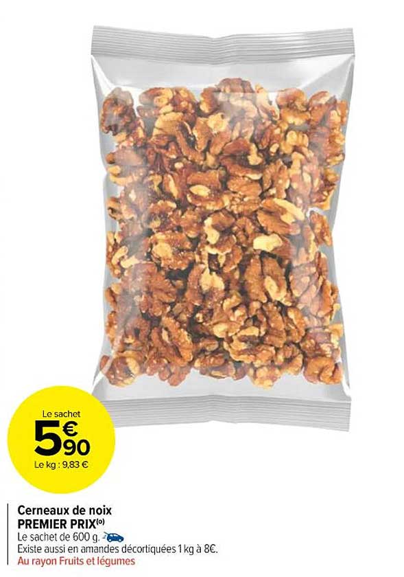 cerneaux de noix premier prix