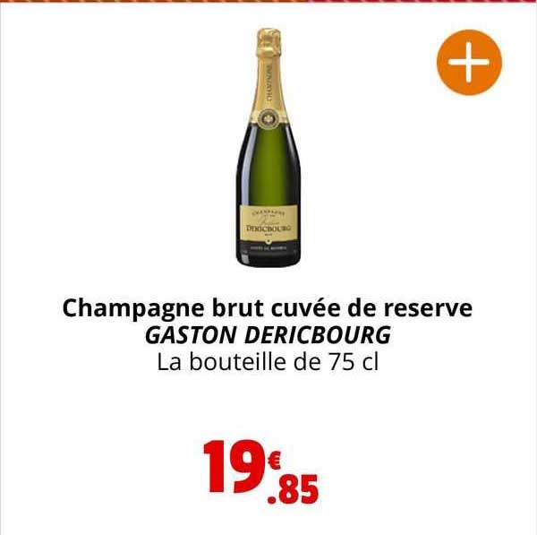 champagne brut cuvée de réserve gaston dericbourg