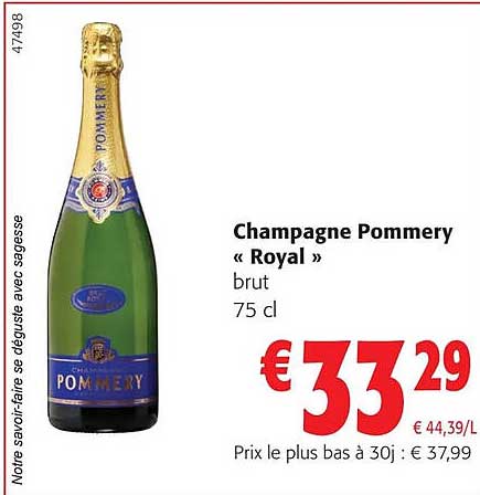 Champagne Pommery «royal»