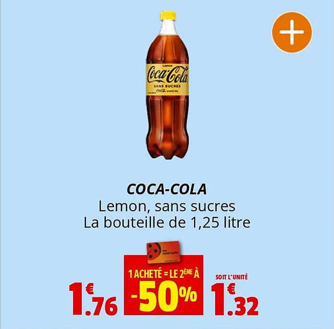 coca-cola lemon, sans sucres