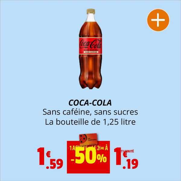 coca-cola sans caféine, sans sucres