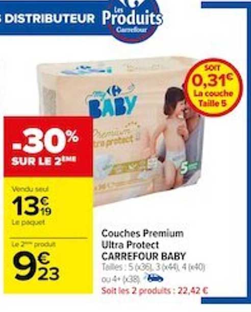 Couches Premium Ultra Protect Carrefour Baby
