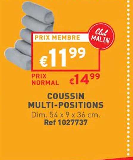 coussin multi-positions