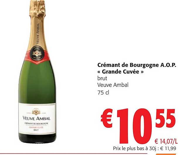 crémant de bourgogne a.o.p. «grande cuvée» brut veuve ambal