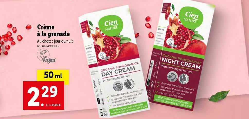Crème à La Grenade Cien Nature