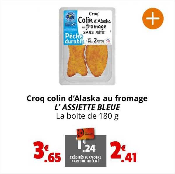 croq colin d'alaska au fromage l'assiette bleue