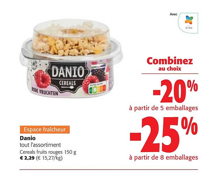 Danio Céréales Fruits Rouges