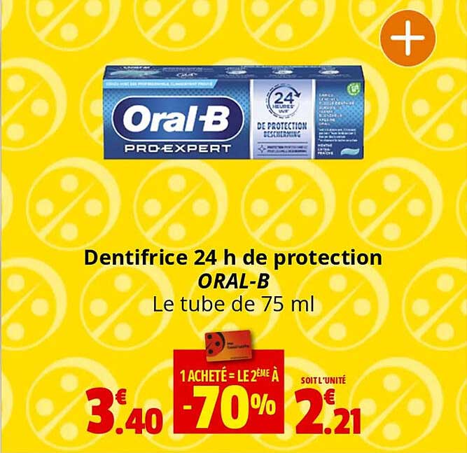 dentifrice 24 h de protection oral-b