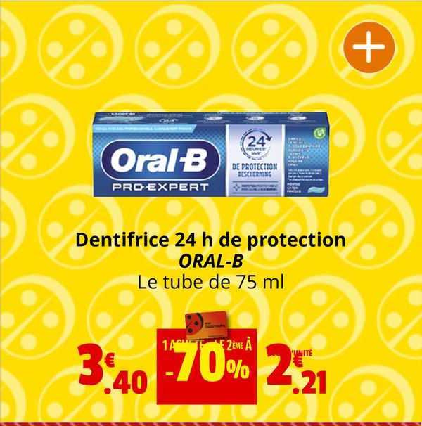 dentifrice 24 h de protection oral-b