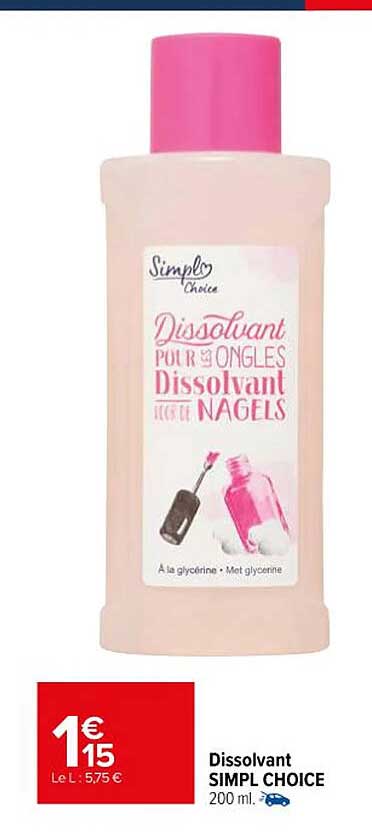 dissolvant simpl choice