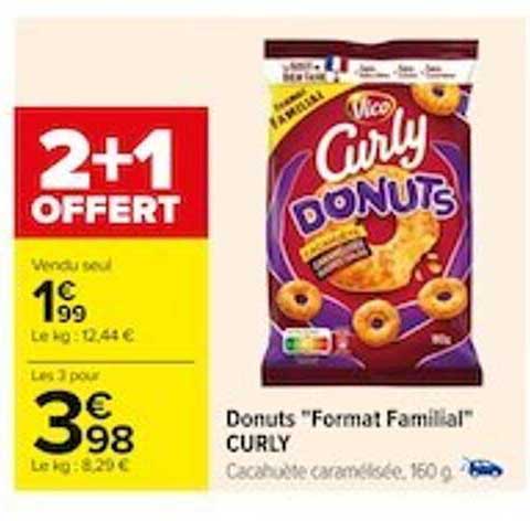 donuts "format familial" curly