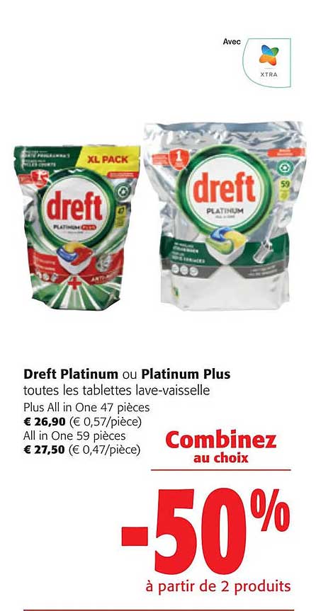 Dreft Platinum Ou Platinum Plus Toutes Les Tablettes Lave-vaisselle