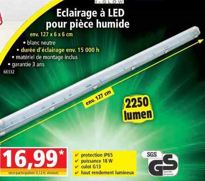 éclairage à led pour pièce humide i-glow