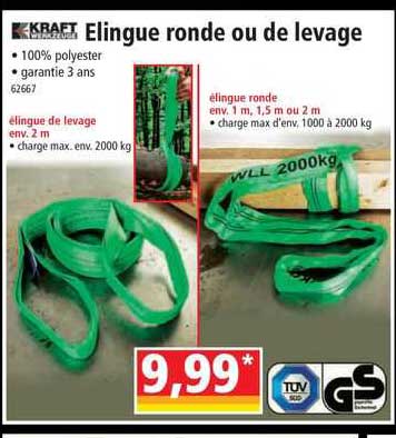 élingue ronde ou de levage kraft werkzeuge