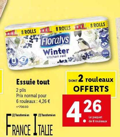 essuie tout floralys