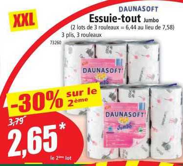 essuie-tout jumbo daunasoft