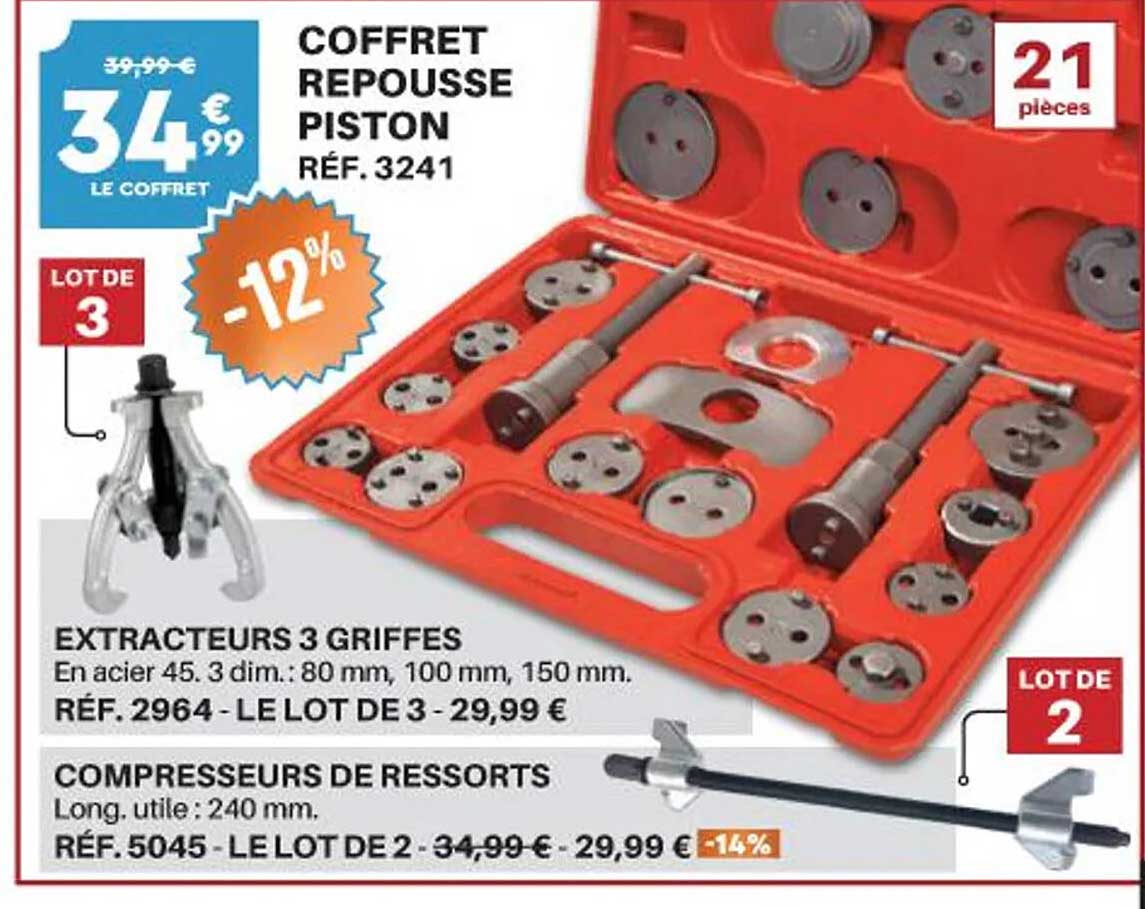 extracteurs 3 griffes compresseurs de ressorts