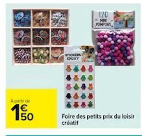 foire des petits prix du loisir créatif