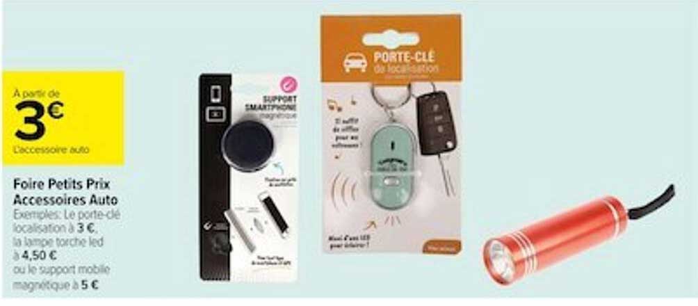 foire petits prix accessoires auto