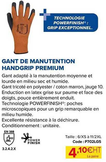 Gant De Manutention Handgrip Premium
