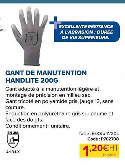 gant de manutention handlite 200g