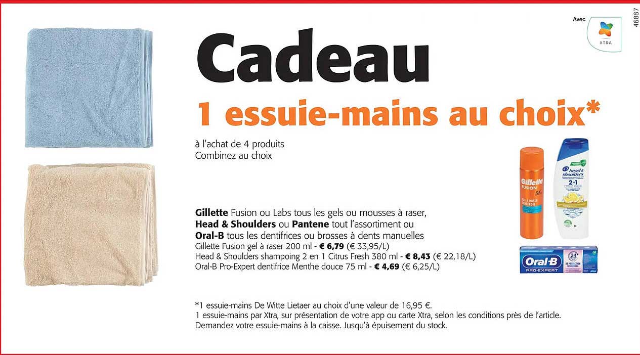 geillette, head & shoulders ou pantene, oral-b