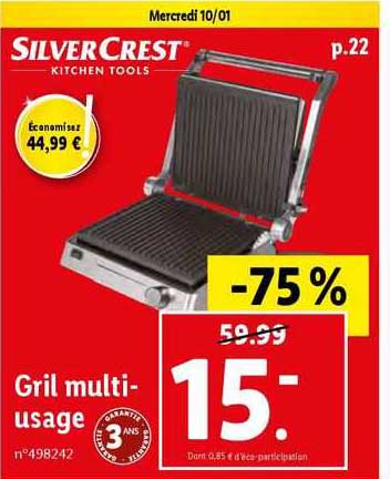 Gril Multi-usage Silvercrest
