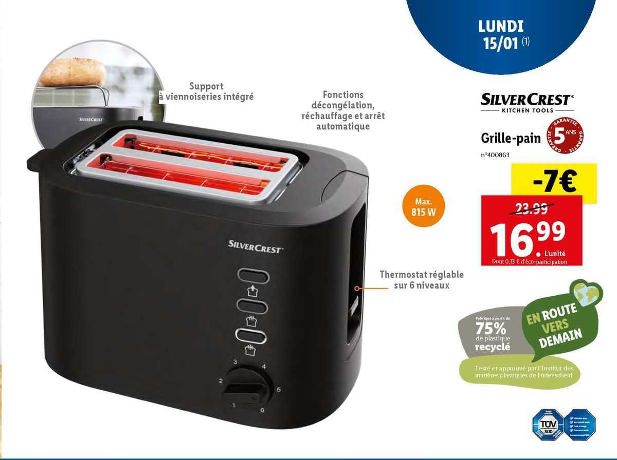 grille-pain silvercrest