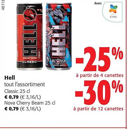 hell tout l'assortiment classic, nova cherry beam