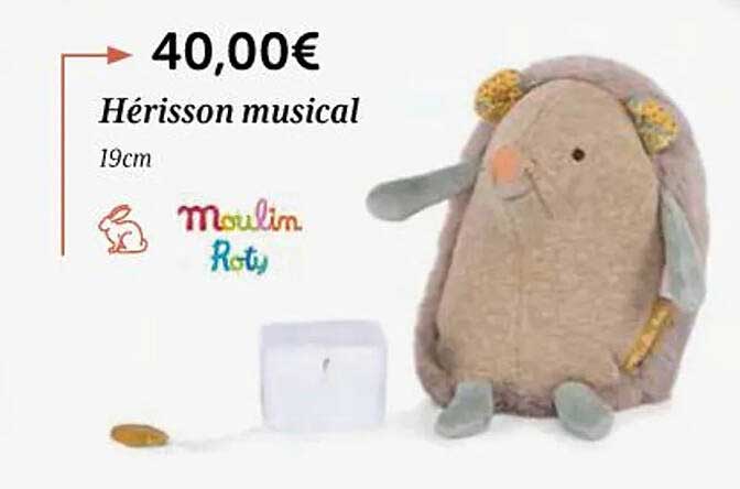 Hérisson Musical Moulin Roty