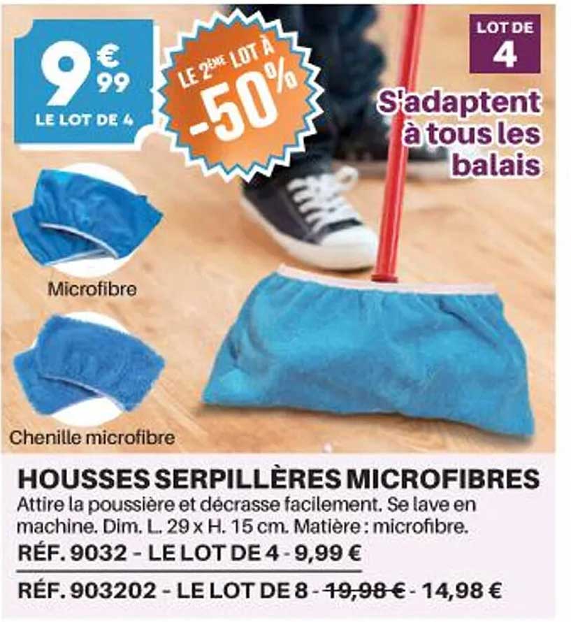 Housses Serpillères Microfibres