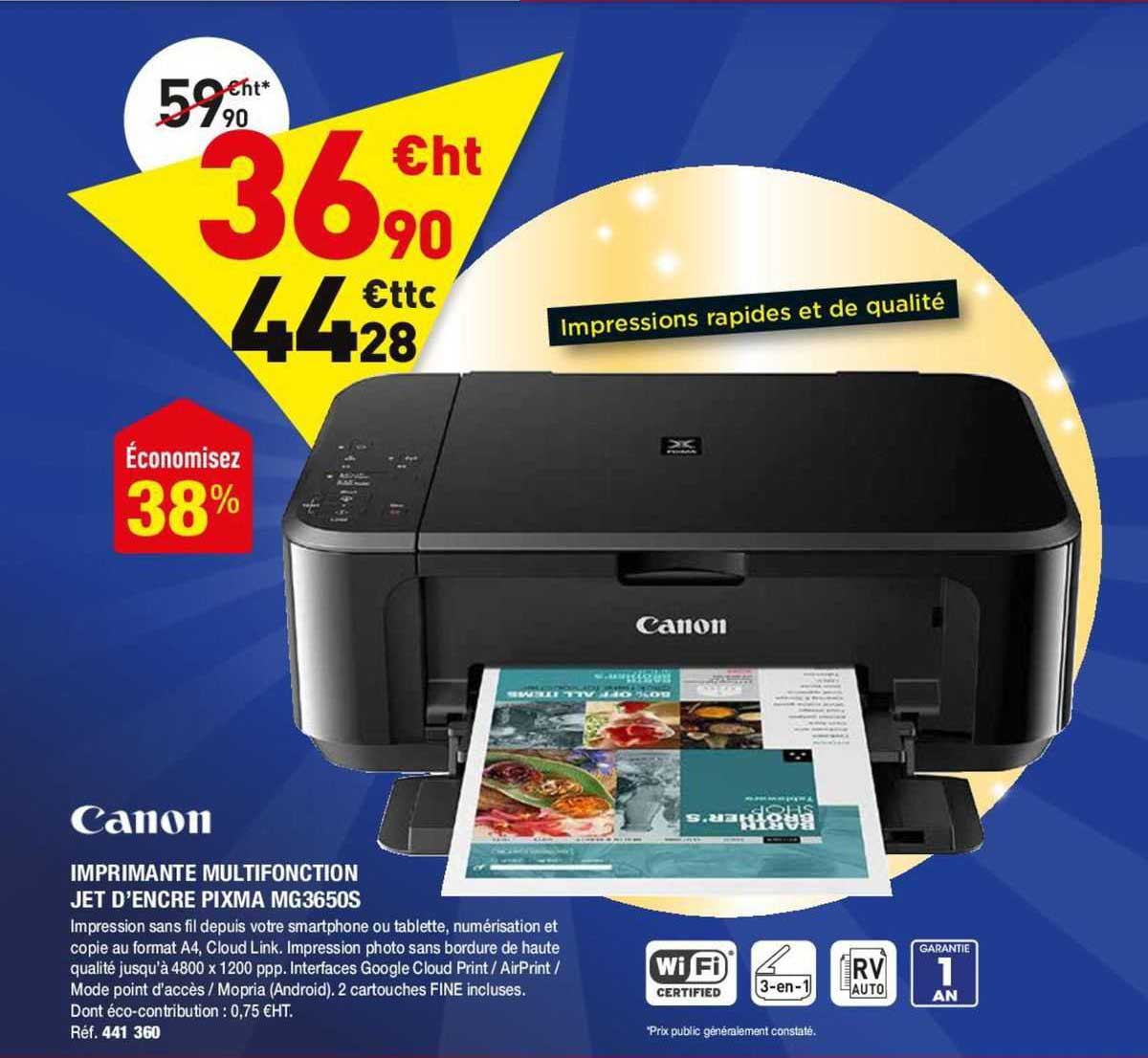imprimante multifonction jet d'encre pixma canon