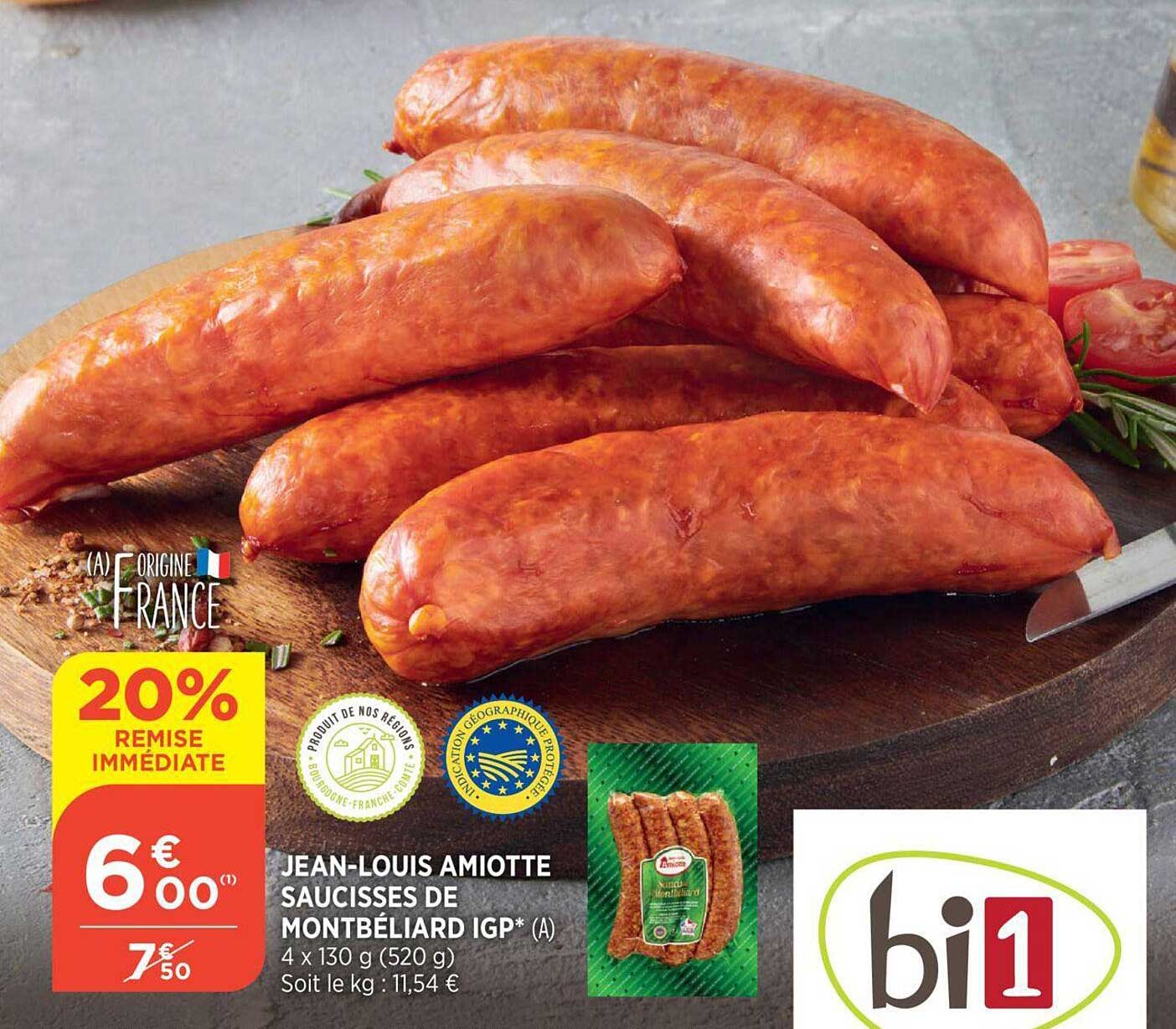 jean-louis amiotte saucisses de montbéliars igp