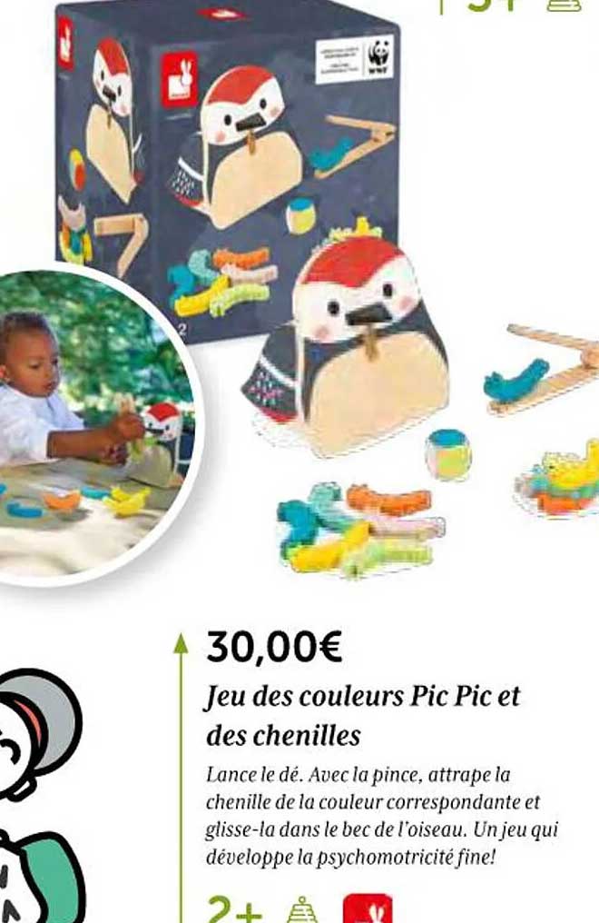 jeu des couleurs pic pic et des chenilles