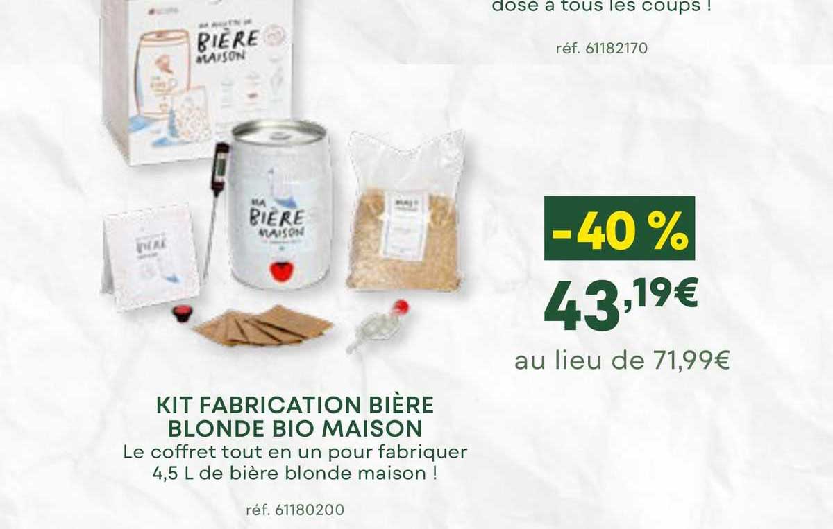 Kit Fabrication Bière Blonde Bio Maison