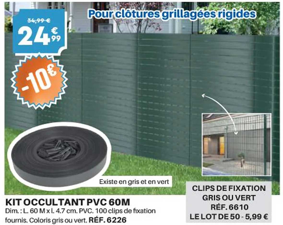 Kit Occultant Pvc 60m